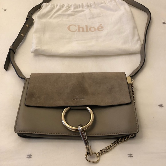 Chloé Faye Small Leather Crossbody Bag - Picture 5 of 8